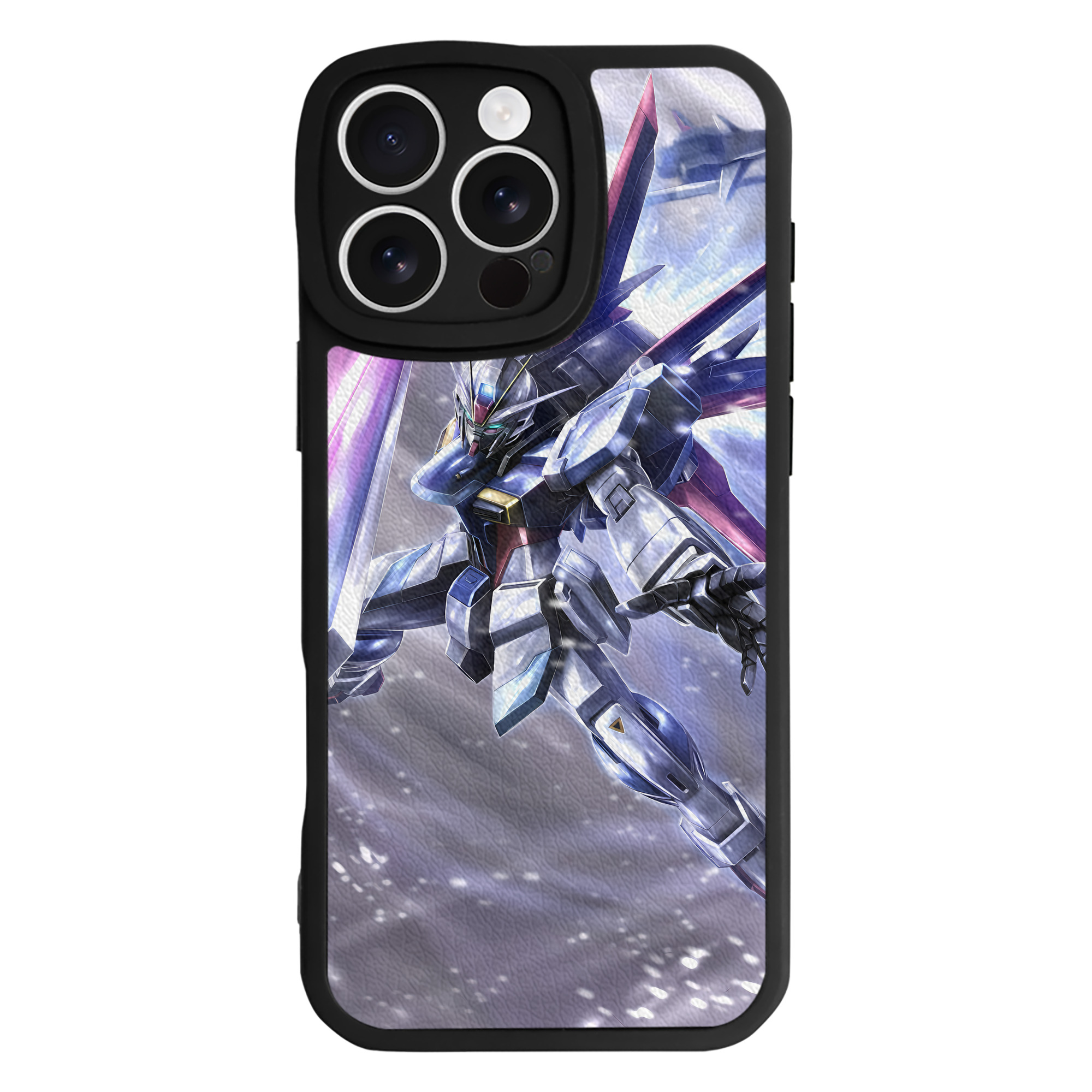 （画像用） 機動戦士ガンダム Mobile Suit Gundam 【iPhone 16シリーズ対応】シリコンスマホケース（レザー調） 材質：シリコン